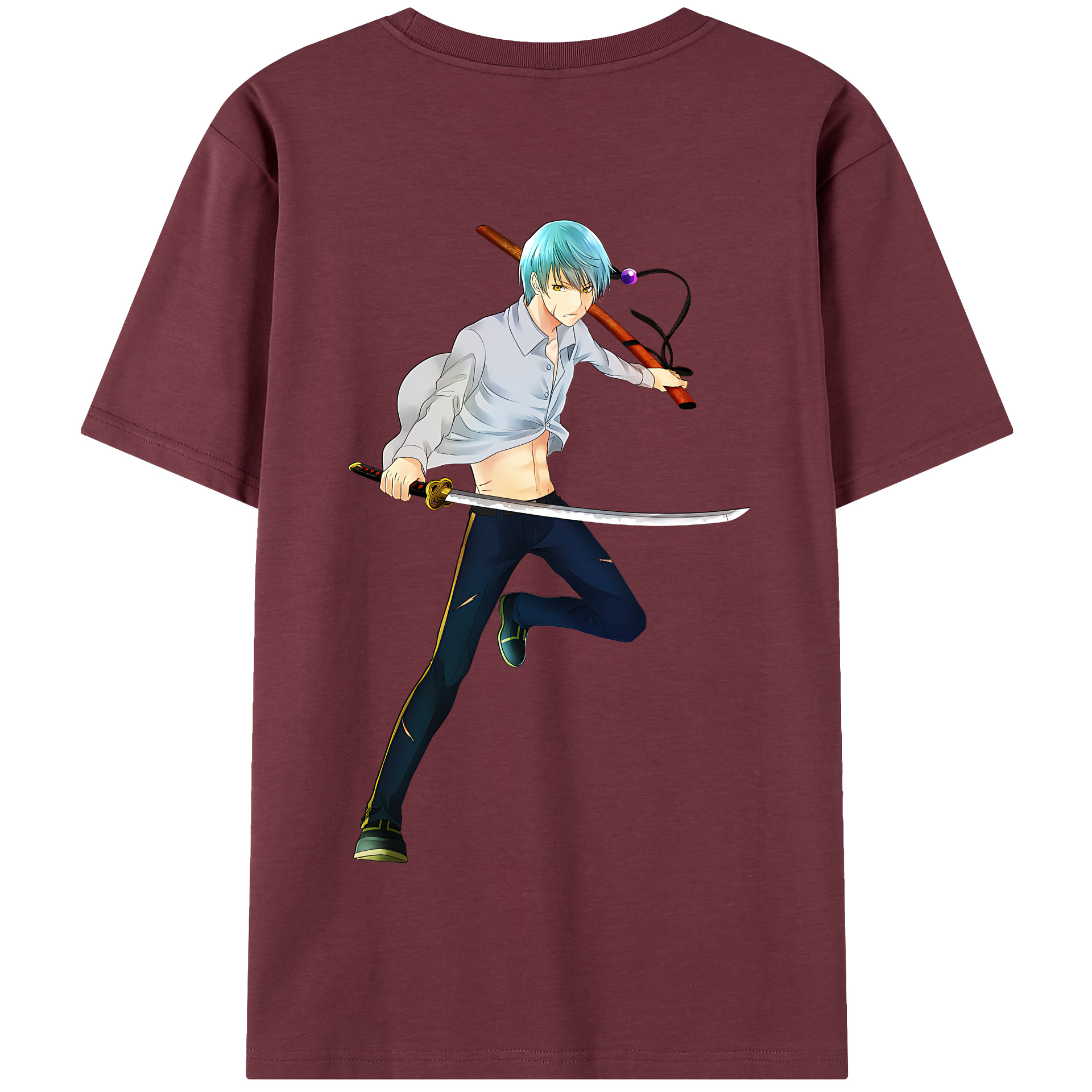 （画像用） 刀剣乱舞 Touken Ranbu 綿100％半袖Tシャツ（背面プリント）